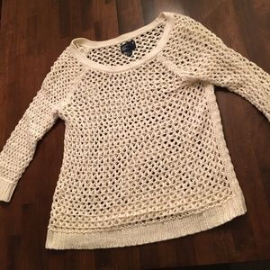 AE American Eagle crochet summer sweater L